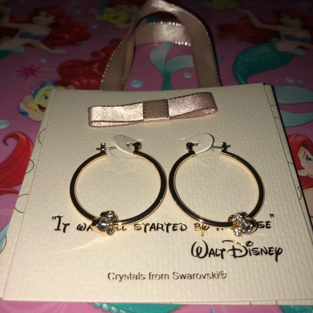 Disney Parks Mickey Mouse hoop earrings